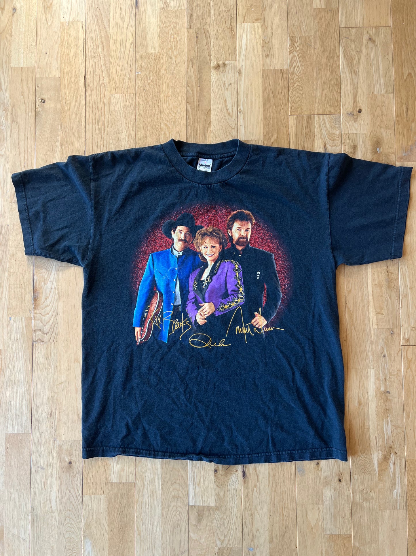 VINTAGE BROOKS & DUNN REBA MCENTIRE 1997 COUNTRY TOUR T-SHIRT XL