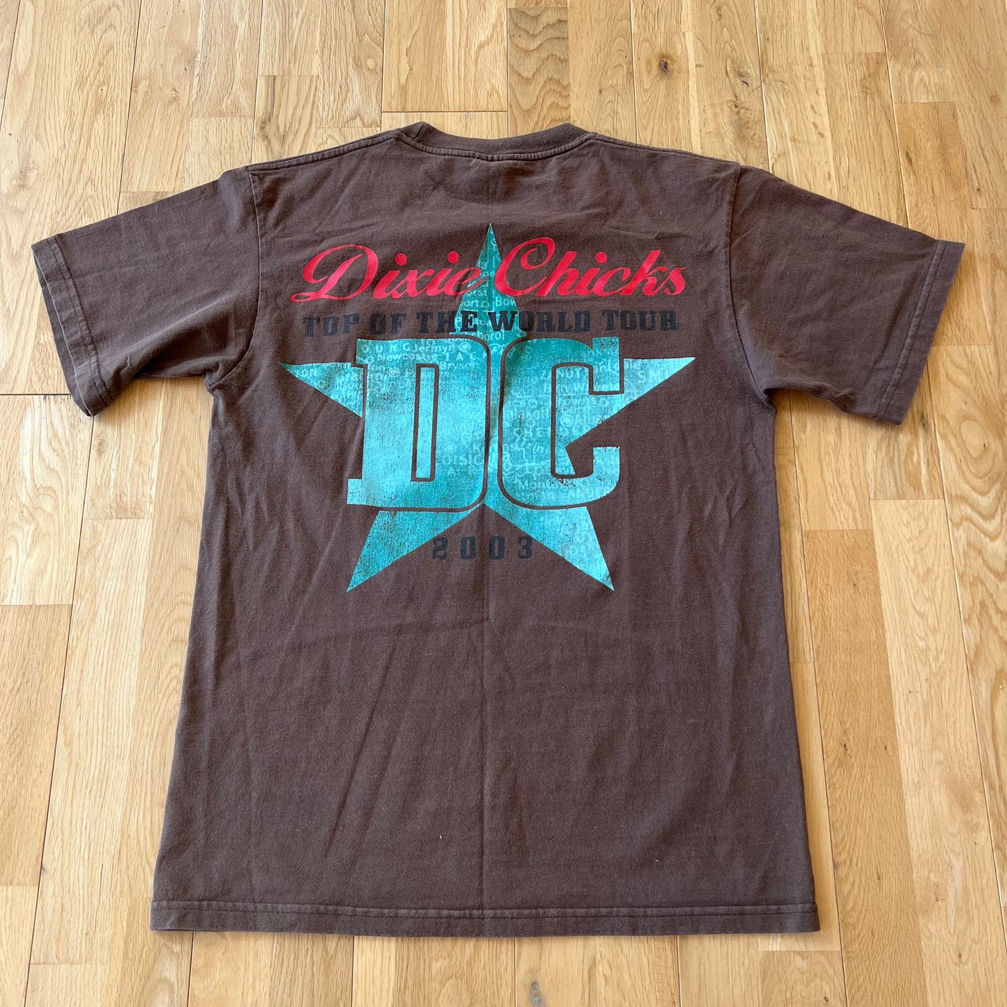 VINTAGE DIXIE CHICKS TOP OF THE WORLD 2003 TOUR T-SHIRT