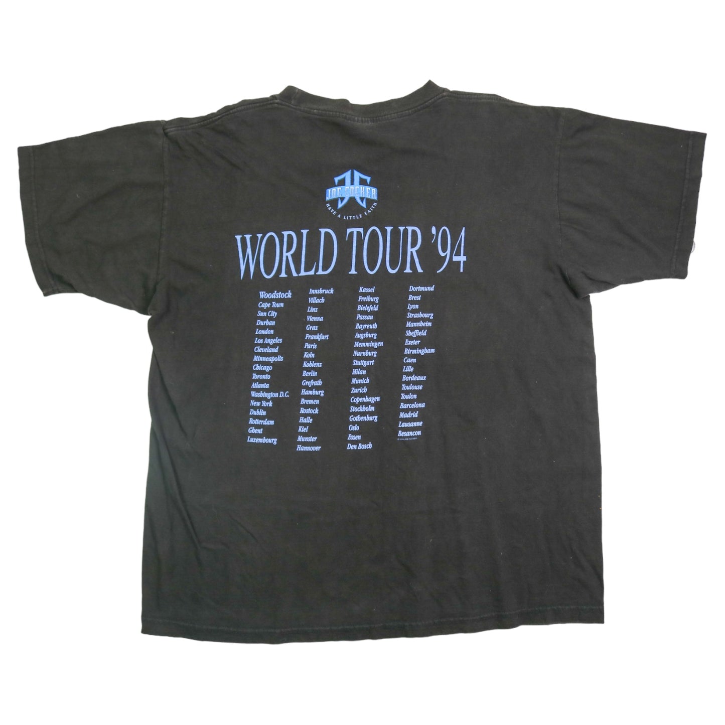 JOE COCKER 1994 WORLD TOUR T-SHIRT