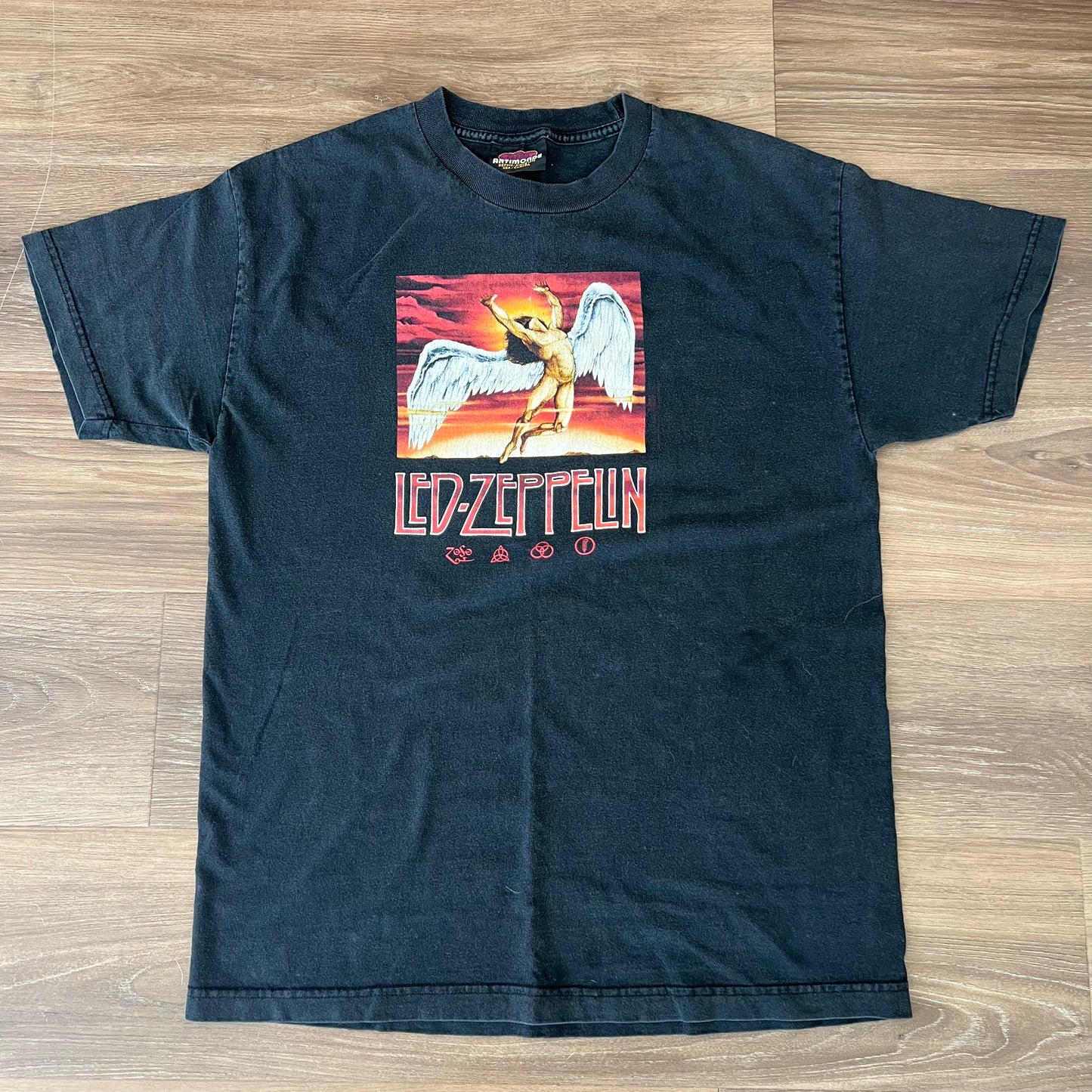 VINTAGE LED ZEPPELIN ICARUS SWAN SONG T-SHIRT LARGE