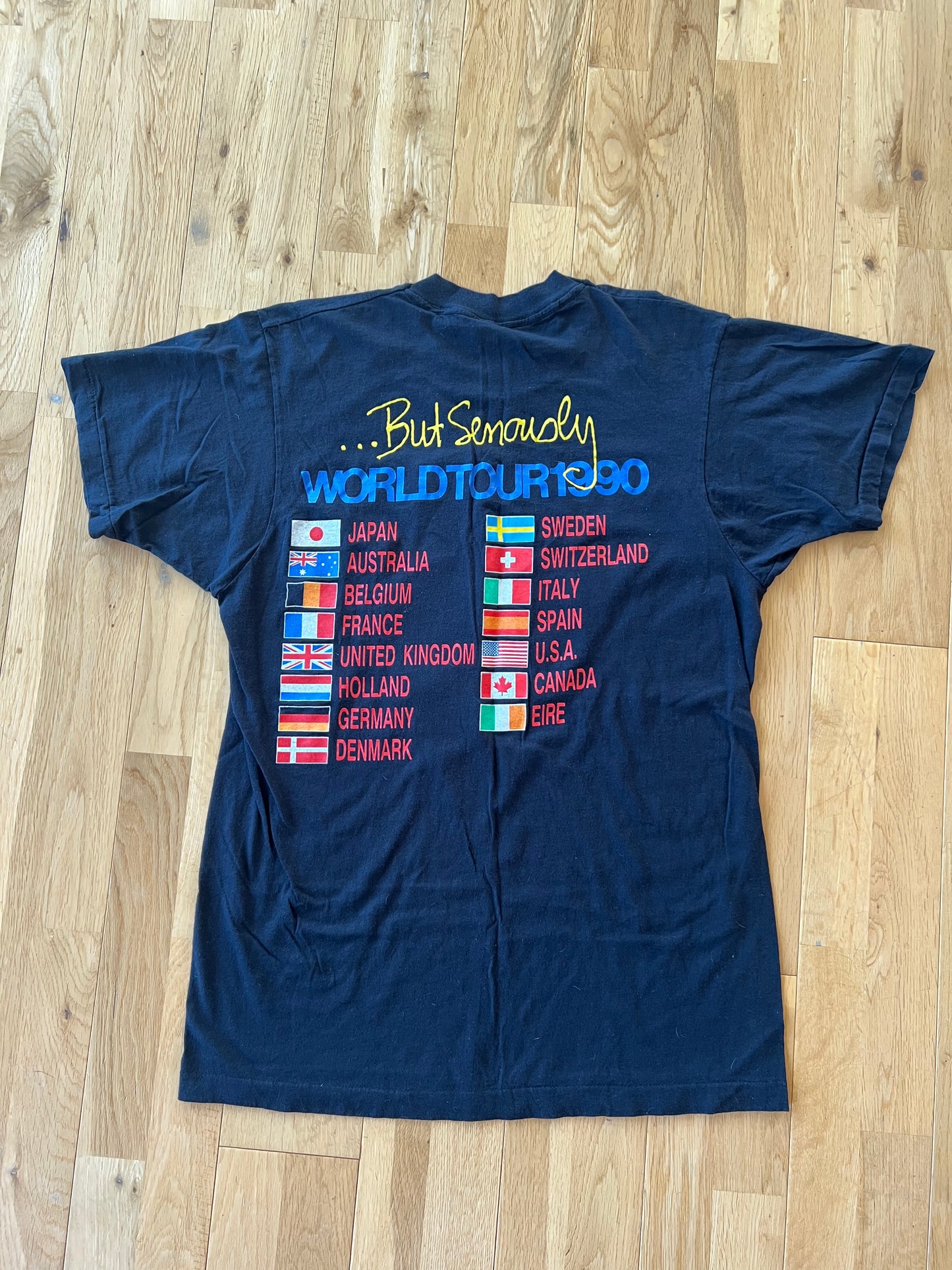 VINTAGE PHIL COLLINS BUT SERIOUSLY WORLD TOUR 1990 T-SHIRT XL