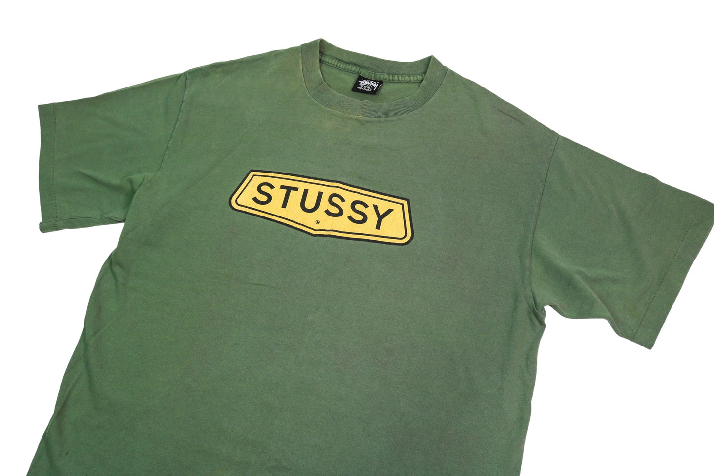 STÜSSY T-SHIRT (GREEN) LARGE