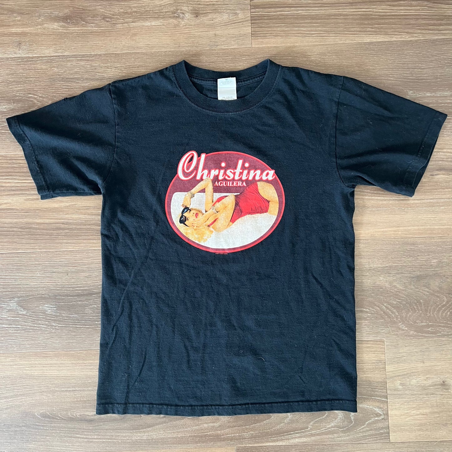 CHRISTINA AGUILERA BACK TO BASICS 2007 TOUR T-SHIRT SMALL