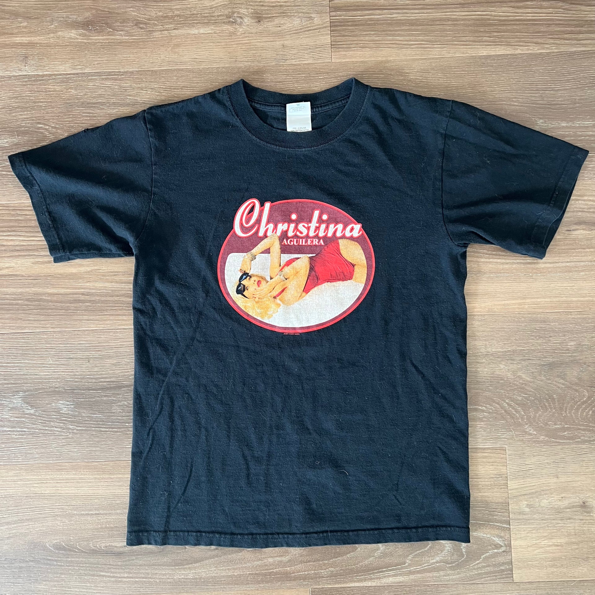 2024年のクリスマスの特別な衣装 CHRISTINA AGUILERA BACK TO BASICS 2007 TOUR T-SHIRT SMALL – LOV ミュージシャン