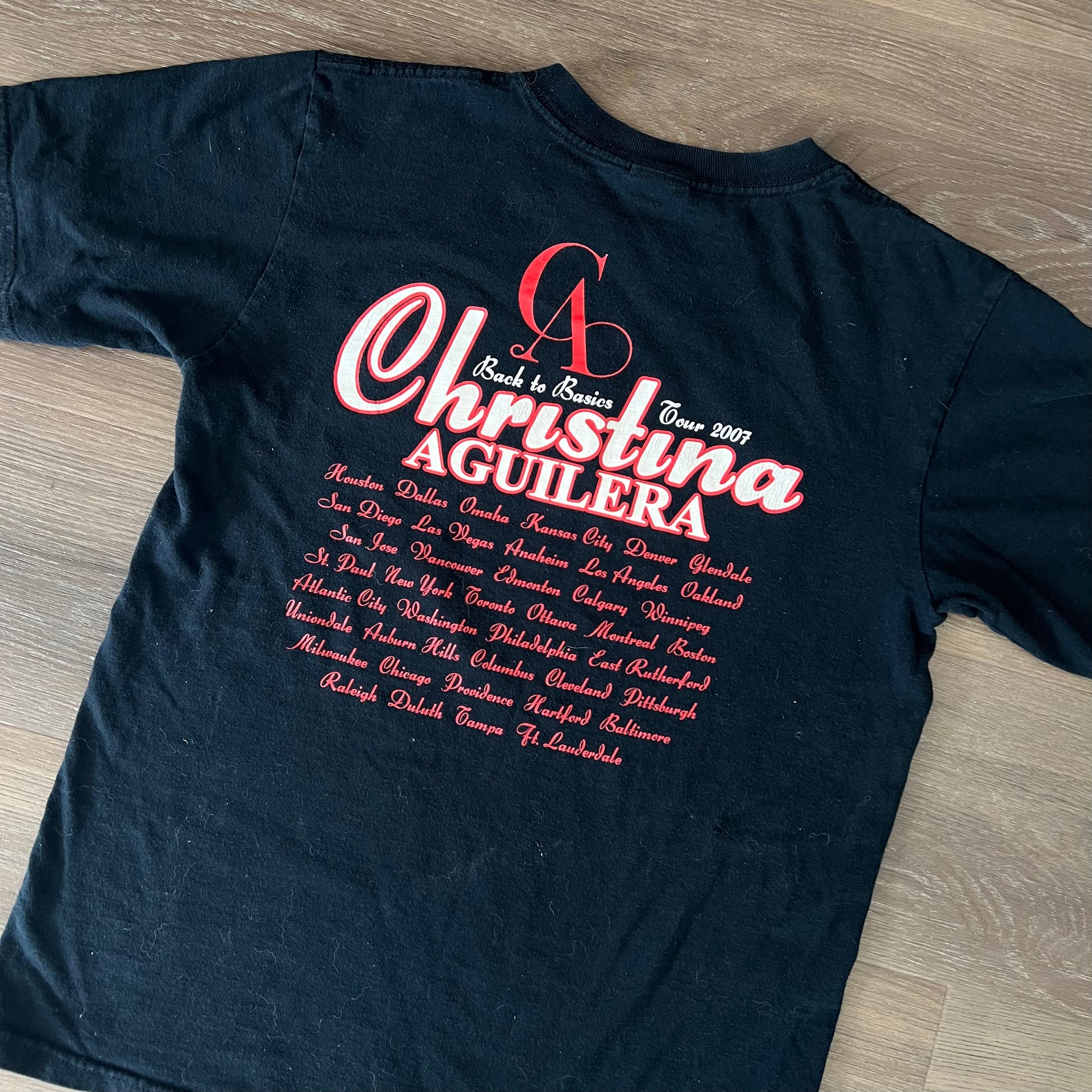 レディース 古着 00s Christina Aguilera 「Back To Basics Tour