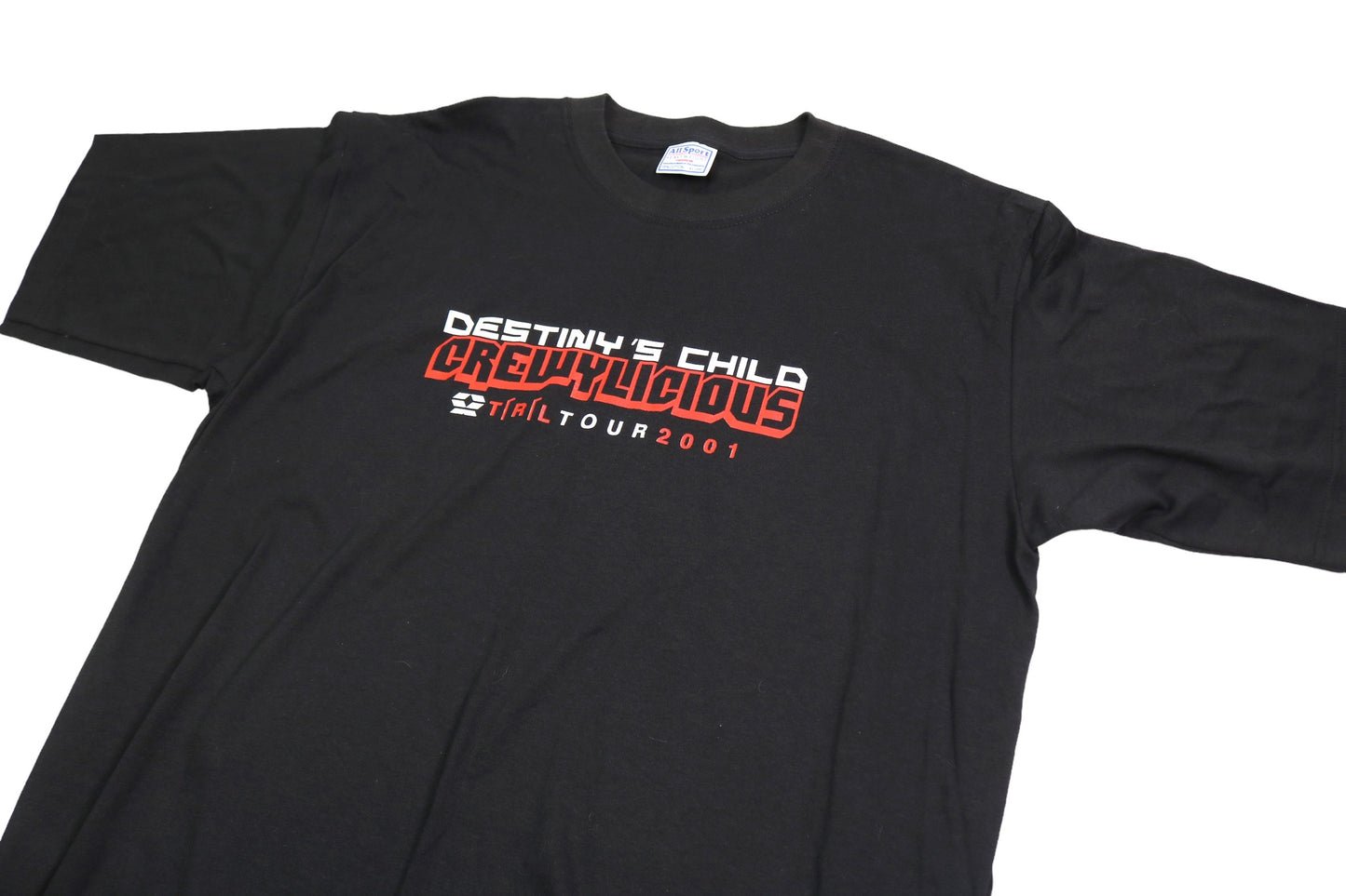 DESTINY'S CHILD VINTAGE 2001 Y2K PROMO TOUR SINGLE STITCH T-SHIRT