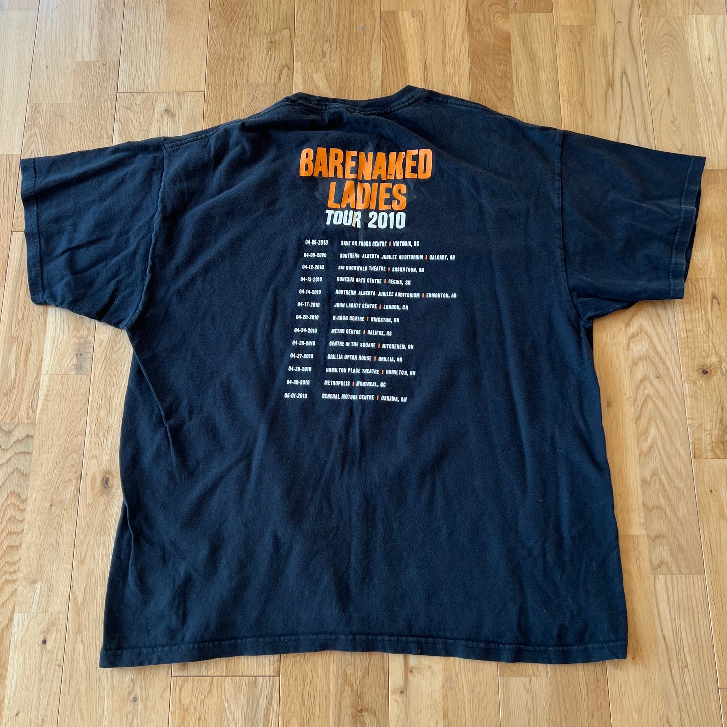 BARENAKED LADIES TOUR 2010 T-SHIRT XL
