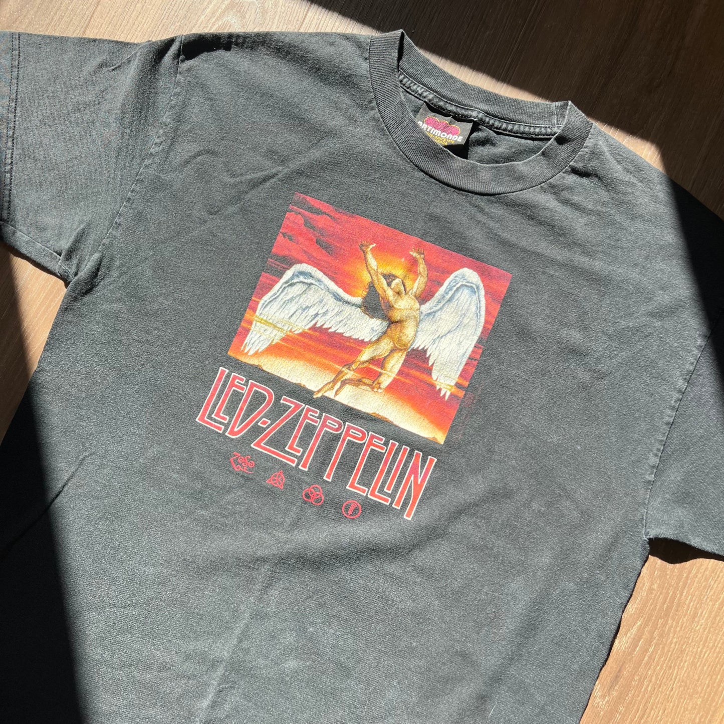 VINTAGE LED ZEPPELIN ICARUS SWAN SONG T-SHIRT LARGE