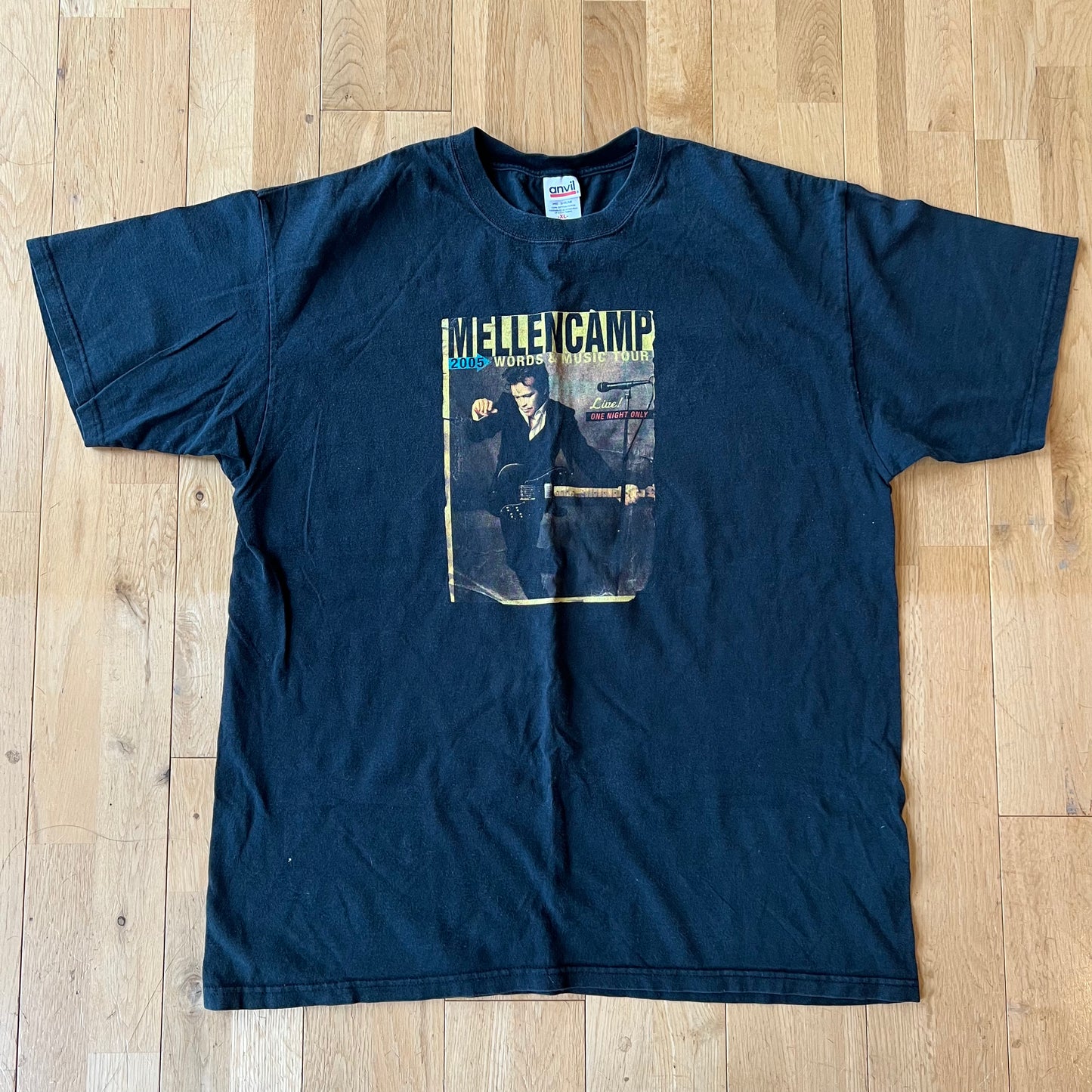JOHN MELLENCAMP WORDS & MUSIC TOUR 2005 T-SHIRT XL