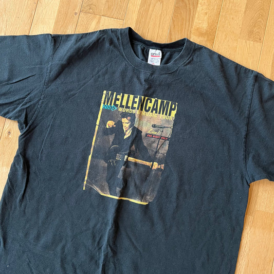 JOHN MELLENCAMP WORDS & MUSIC TOUR 2005 T-SHIRT XL